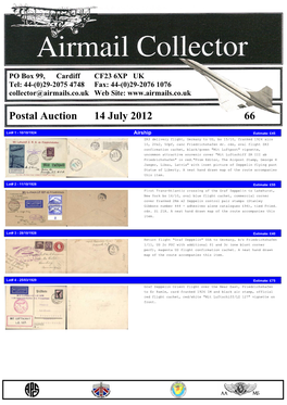 Airmail Collector Sale 66