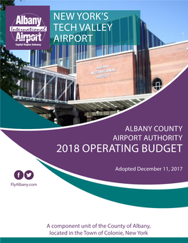 2018 Operating Budget