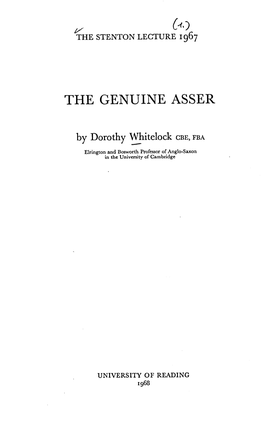 The Genuine Asser