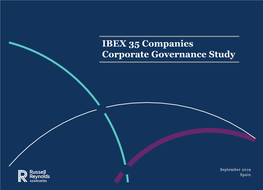 IBEX 35 Companies Corporate Governance Study