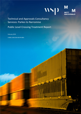 Parkes to Narromine Public Level Crossing Treatment Report