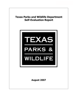 Texas Parks and Wildlife Department Self-Evaluation Report