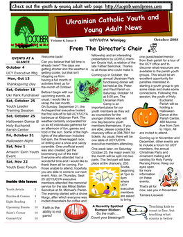 UCY UCYA News October 2008