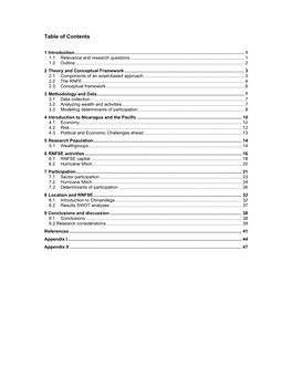 Table of Contents