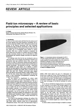 REVIEW ARTICLE Field-Ion Microscopy