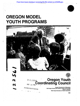 Oregon Model Youth Programs