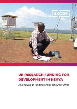 Uk Research Funding for Development in Kenya
