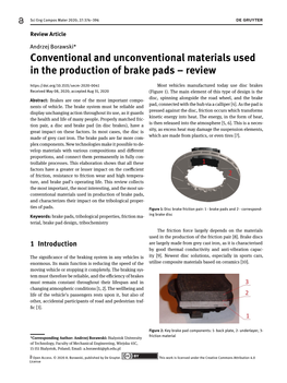 Conventional and Unconventional Materials Used in The