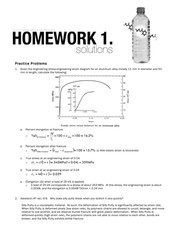 Homework 1 Solutions