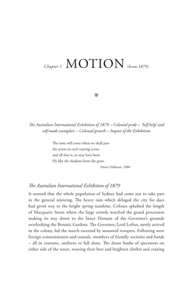 The Australian International Exhibition of 1879 – Colonial Pride – ‘Self-Help’ and Self-Made Exemplars – Colonial Growth – Impact of the Exhibition