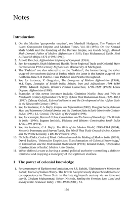 Introduction 1 the Power of Colonial Knowledge
