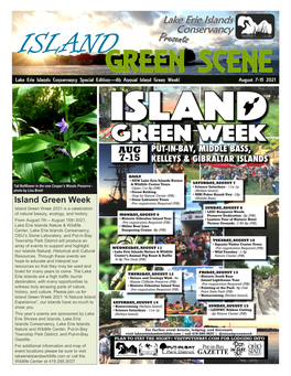 Island Green Week! August 7-15 2021