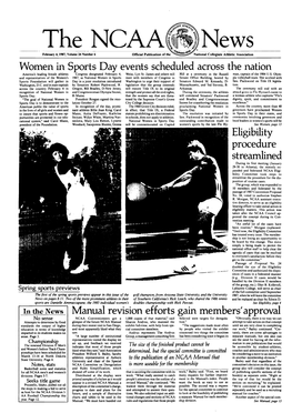 Women in Sports Day Events Scheduled Across the Nation America’S Leading Female Athletes Congress Designated February 4, Weiss, Lyn St