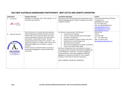 Beef Cattle and Genetic Exporters