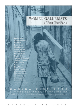 Women Gallerists of Post-War Paris