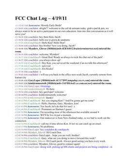 FCC Chat Log – 4/19/11