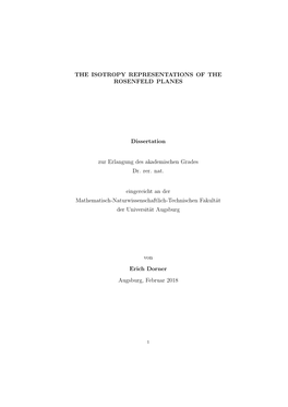 The Isotropy Representations of the Rosenfeld Planes