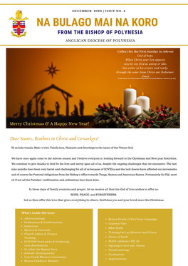 Diocese of Polynesia's Dec 2020 Newsletter
