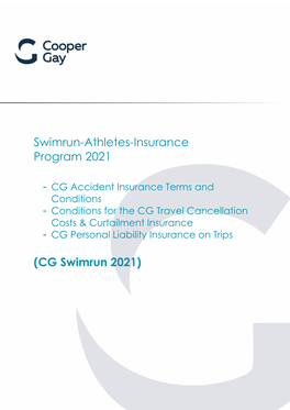 Swimrun-Athletes-Insurance Program 2021 (CG Swimrun 2021)