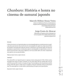 Chanbara: História E Honra No Cinema De Samurai Japonês