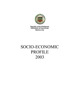 Socio-Economic Profile 2003
