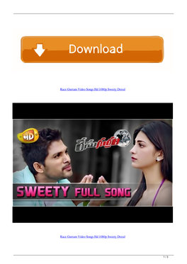 Race Gurram Video Songs Hd 1080P Sweety Dressl