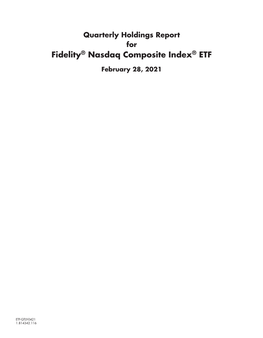 Fidelity® Nasdaq Composite Index® ETF