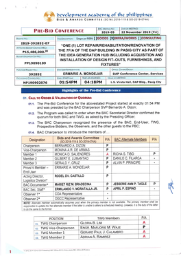 Ffi\ Bevclopr+'Rent Acabela.V. of the Philippines - Bros & Aweros Commrrree (So No.2018-119 & So-2019-074A)