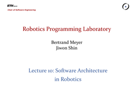 Robotics Programming Laboratory