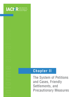 Chapter II ANNUAL REPORT 2020