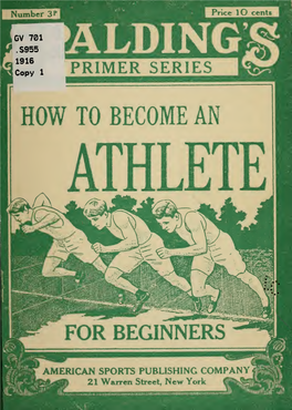 How to Become an Athlete