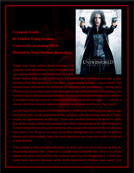 Underworld: Awakening (2012) Directed by Mans Marlind, Bjorn Stein