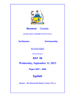 Nunavut Hansard 4857