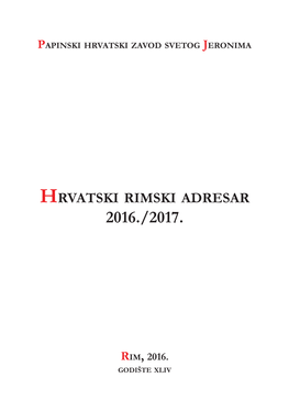 Hrvatski Rimski Adresar