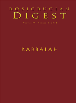 Rosicrucian Digest Vol 90 No 2 2012 Kabbalah