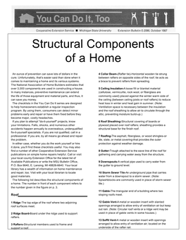 Structural Components of a Home