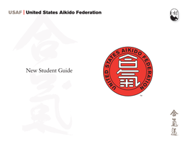 New Student Guide Letter from Yamada Shihan Dear USAF Members