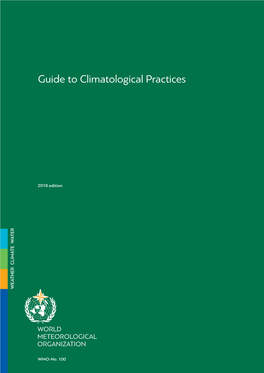 Guide to Climatological Practices