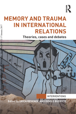 Memory and Trauma in International Relations