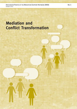 Mediation and Conflict Transformation