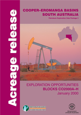 COOPER–EROMANGA BASINS SOUTH AUSTRALIA Petroleum Exploration Data Package 3