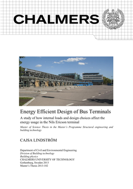 Energy Efficient Design of Bus Terminals