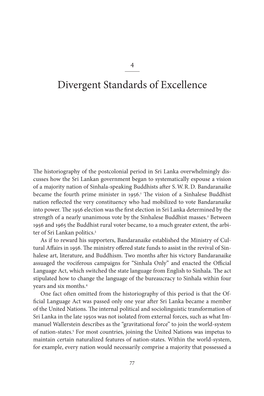 Divergent Standards of Excellence