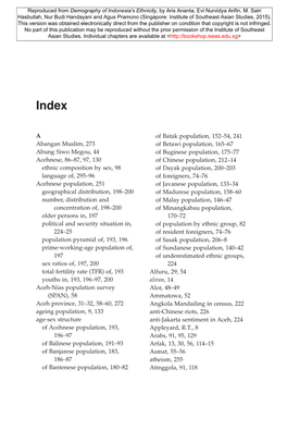 Demography of Indonesia's Ethnicity