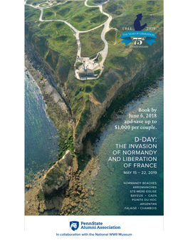 D-Day: the Invasion of Normandy and Liberation of France May 15 – 22, 2019