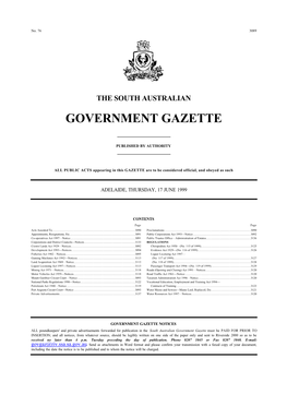 Government Gazette