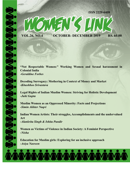 Women's Link Vol26 No. 4 October-December 2019