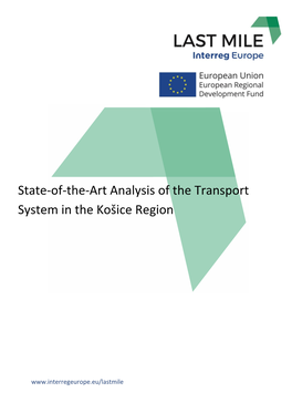 State-Of-The-Art Analysis of the Transport System in the Košice Region