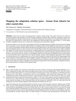 Mapping the Adaptation Solution Space
