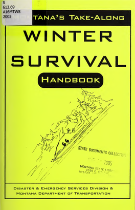 Montana's Take-Along Winter Survival Handbook